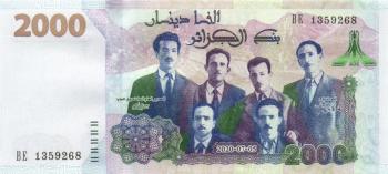 Algerien P.new - 2000 Dinars 2020 UNC