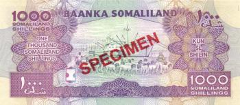Somaliland P.020 Specimen - 1000 Shillings 2011 UNC