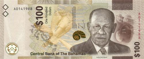 Bahamas P.Neu - 100 Dollars 2021 UNC