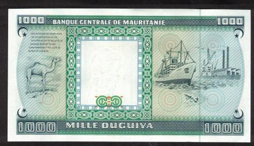 Mauritanien P.007A - 1000 Ouguiya 28.11.1989  UNC
