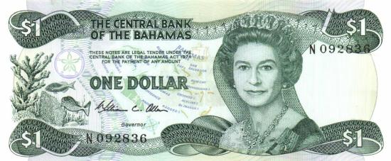 Bahamas P.043a - 1 Dollar A.1974 XF-