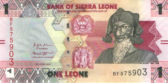 Sierra Leone P.034a - 1 Leone 27.4.2022 UNC