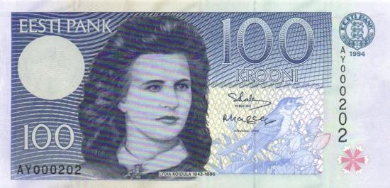 Estland P.079a - 100 Krooni 1994 UNC