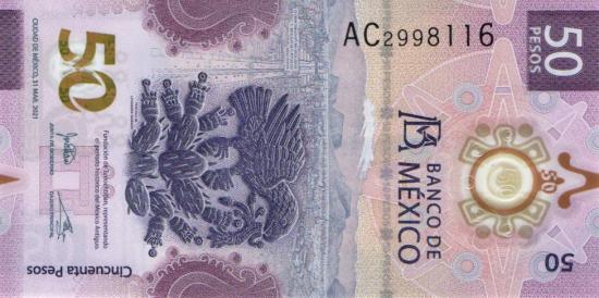 Mexiko P.133a-3 - 50 Pesos 31.3.2021 UNC