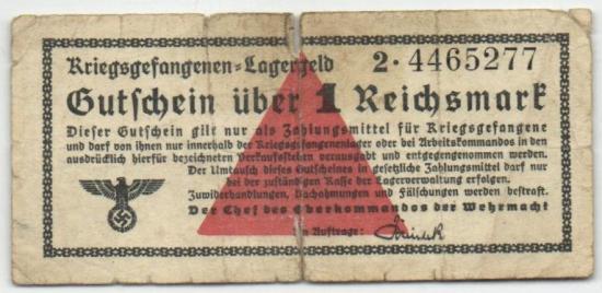 Ro.518 - Kriegsgefangenenlager 1 Reichsmark VG-