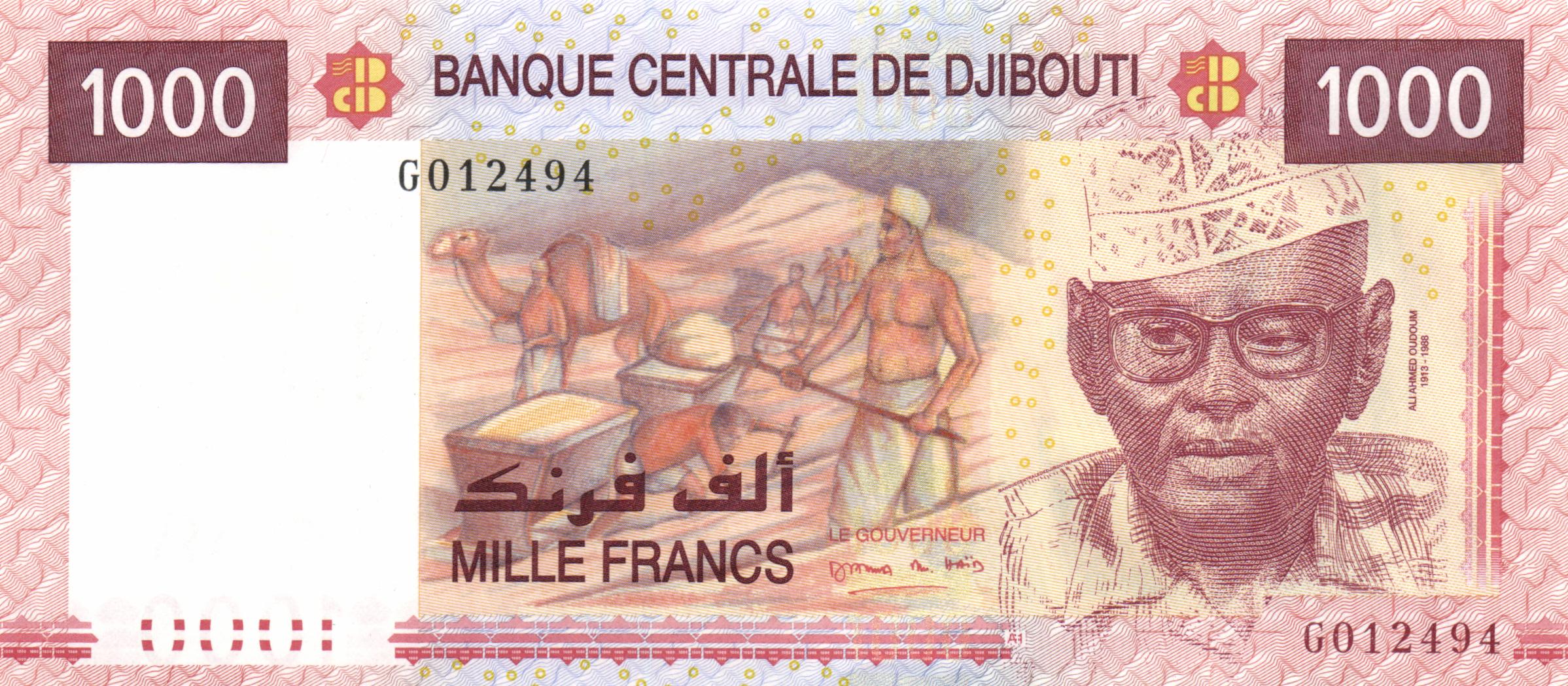 Djibouti 1000 Francs p-42 2005 UNC Banknote 