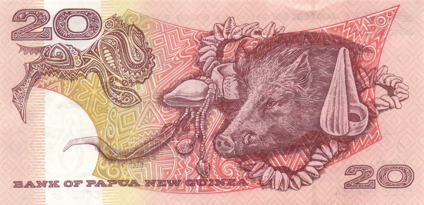 Weltbanknote Papua Neuguinea P.010e 20 Kina 2002 UNC Weltbanknote Papua Neuguinea P.010e 20 Kina 2002 UNC