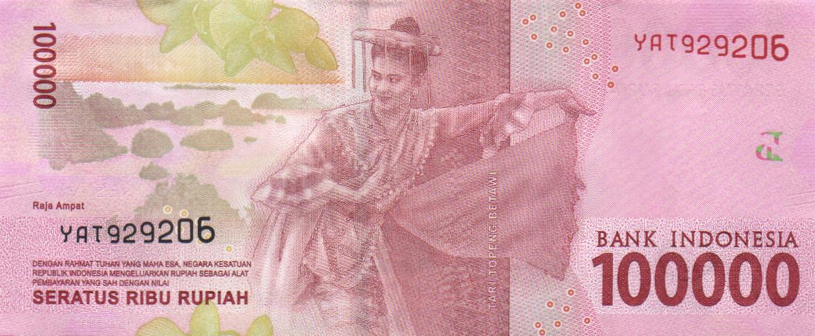 100 000 Idr To Myr 100.000 Rupiah To Ringgit - Tiga bundel uang kertas Indonesia 100.000